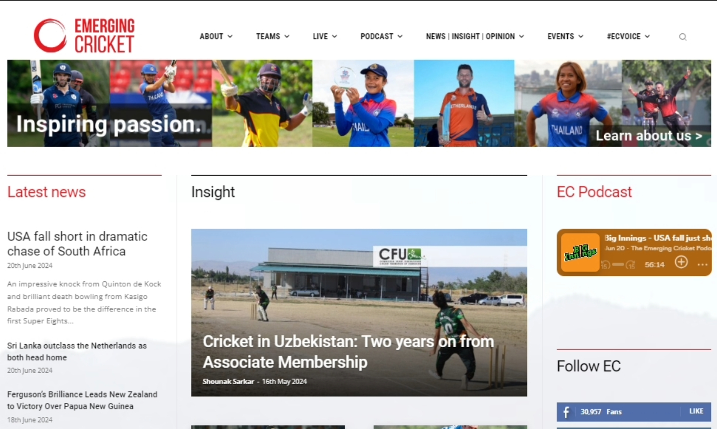 Cricket in Uzbekistan: Two years on from Associate Membership